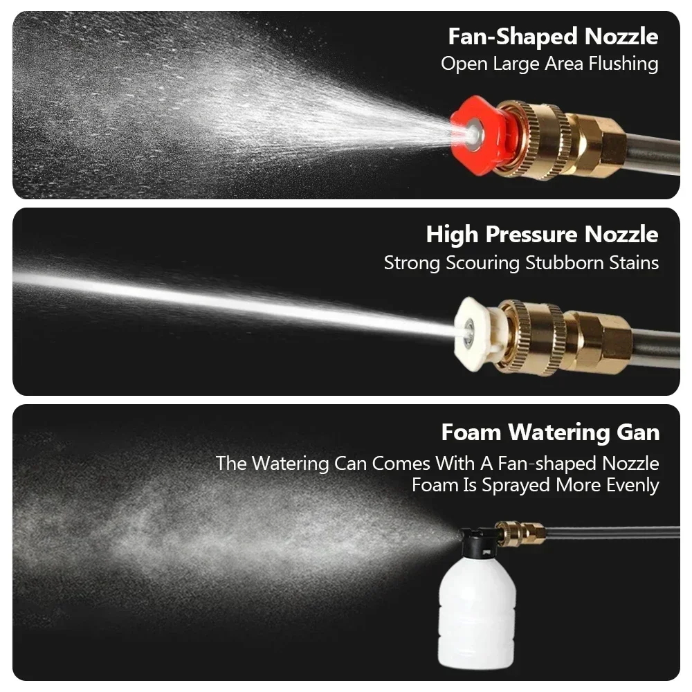 High Pressure Washer Portable 30Bar Water Gun Household Lithium Battery Wireless Garden Spray Car Cleaner Pump