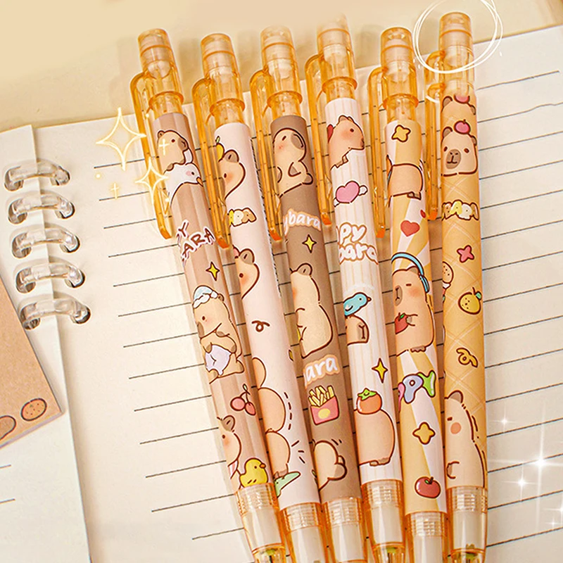 Capybara Pencil Case, Capybara School Supplies Clear Brown Pencil Case, Large Capacity Multi - View #4