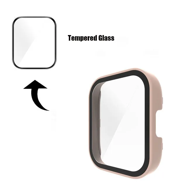  PC+Funda protectora de pantalla de vidrio templado compatible  con Xiaomi Redmi Watch 3 Lite Protector de pantalla para Xiaomi Redmi Watch  3 Edición Juvenil Cobertura Completa Bumper (paquete de 2) 