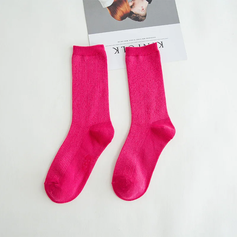 Vibrant Dance Sports Socks for Women - Breathable Cotton in Stunning Solid Colors