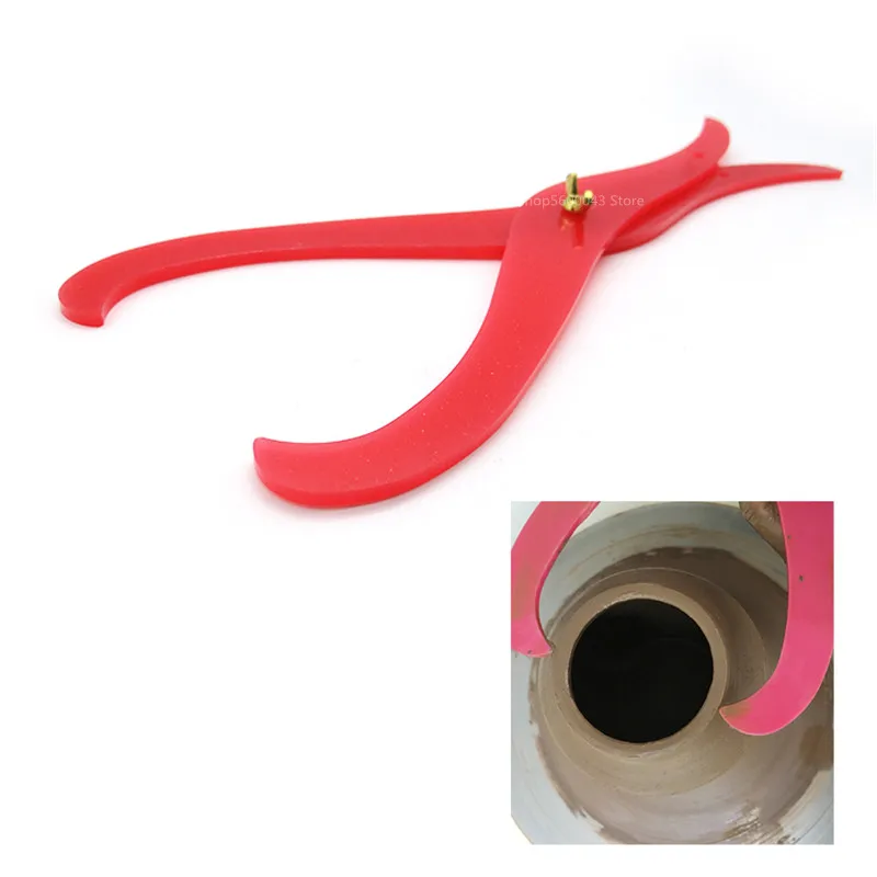 Pottery Tool 30cm Long Arc Plastic Caliper Inner and Outer Diameter Measuring Caliper Pottery Ceramic Sculpture Measuring Tool