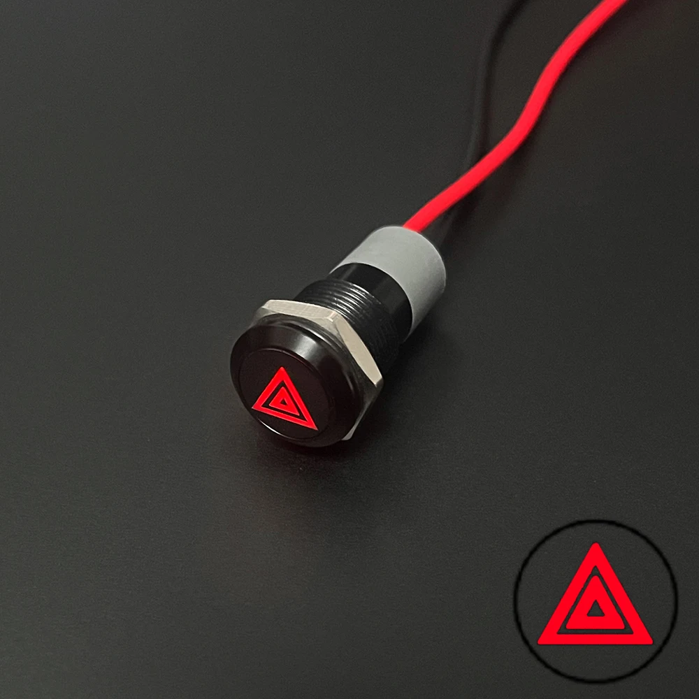 ตัวเลือกสินค้า ตัวบ่งชี้สถานะ LED กันน้ำ 12V/24V สำหรับรถยนต์และรถจักรยานยนต์