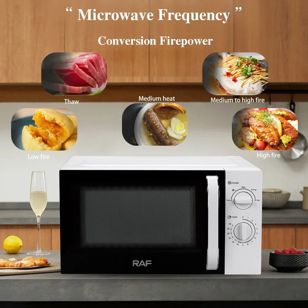 23L Microwave Countertop Household Kitchen Home Use Safe Healthy Fast Heating Baking Pizza 3