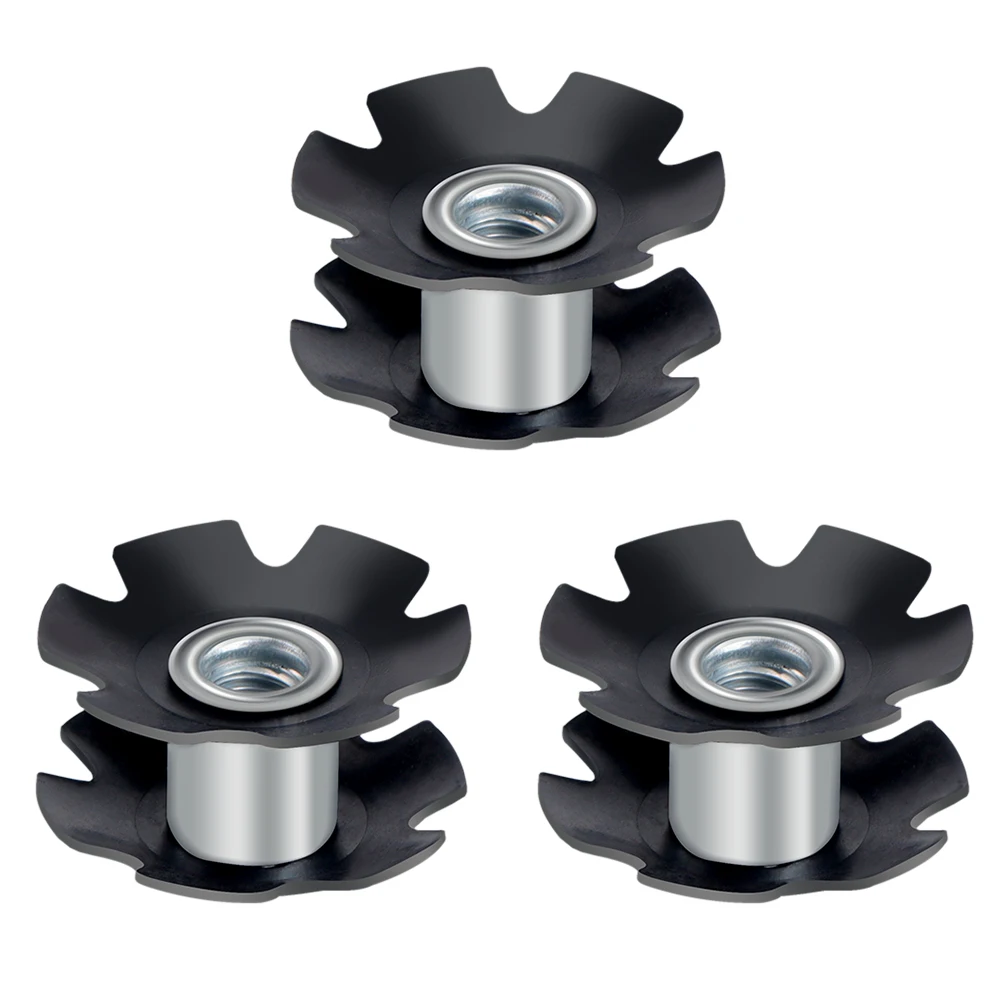 MTB Bike Fangled Nut Front Fork Bicycle Steer Tube Headset Star Nuts 3pcs/set