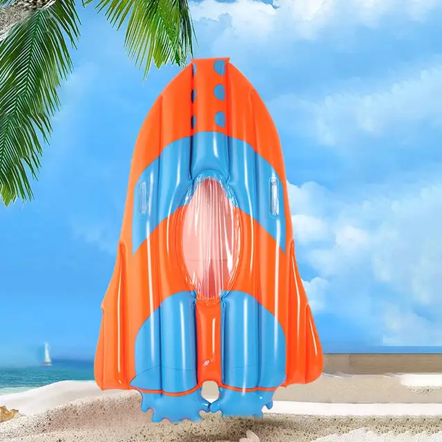 Inflatable Airplane Surfboard Party Orange Gifts PVC Inflatable Body Board 3