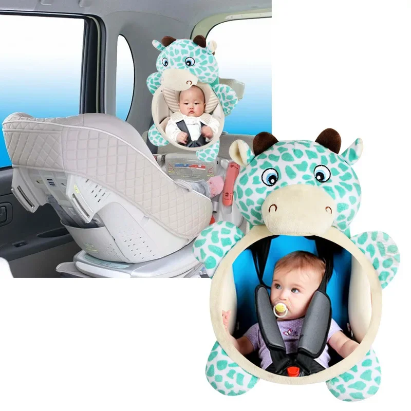 Black White View Back Seat Mirror Baby Car Mirror Safety Seat Headrest Rearview Baby Facing Rear Ward Car Kids Monitor car rearview mirror car baby mirror
