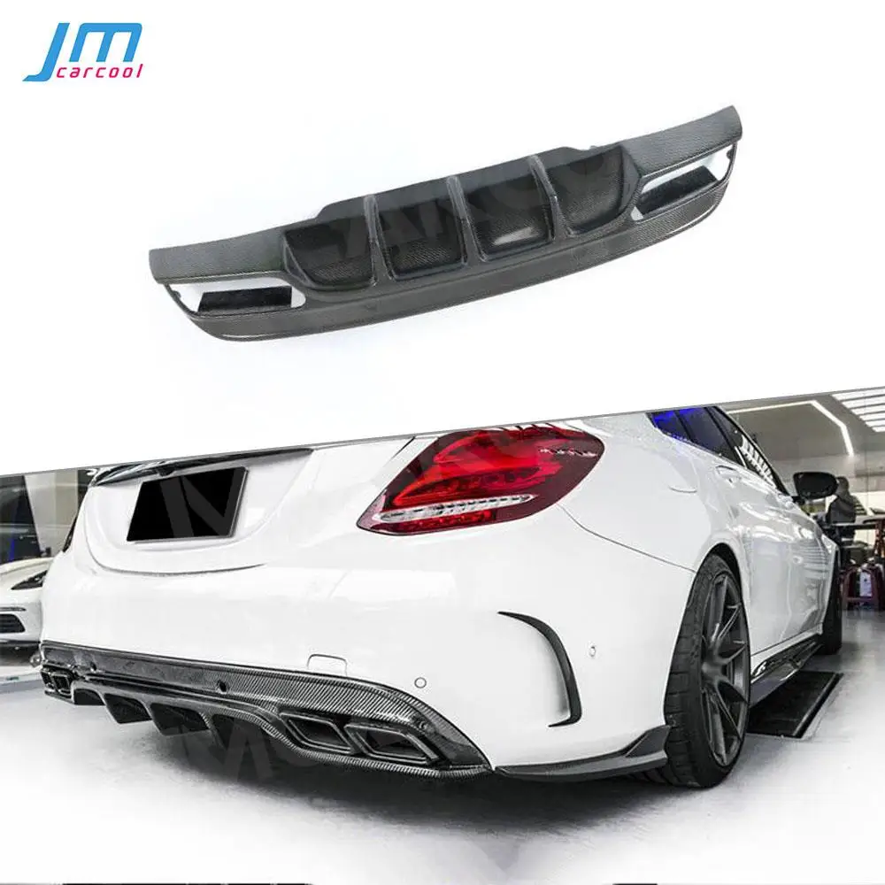 

Carbon Fiber Rear Lip Diffuser Bumper Covers for Mercedes Benz C class W205 Sedan 4 Door C180 C200 C300 C63 2016-2019