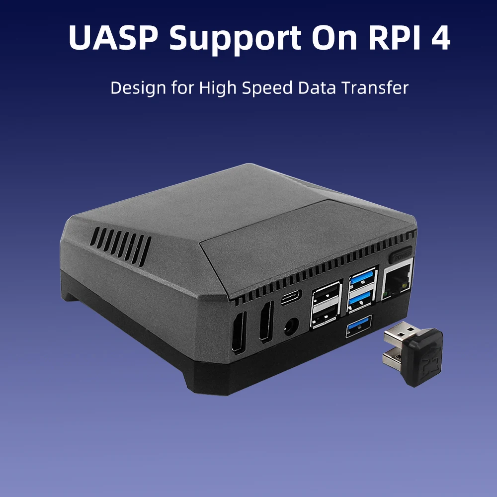 Argônio um Case de Alumínio para Raspberry pi M.2 Ssd Slot de Expansão Ventilador ir Uasp M.2 - Imagem 6