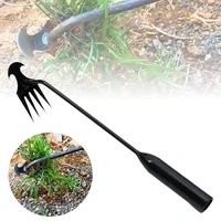 2 in 1 Garden Weeder Tools 4 Teeth Rake Manual Weed Grass Rooting Shovel Manganese Steel Loosening Soil Digging Garden Hand Tool 2