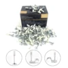 200/100/50Pcs Nails Fits Manual Tufting Gun Steel Rivet Tool Concrete Wall Anchor Wire Slotting Device for Dropped Ceiling Deco 1