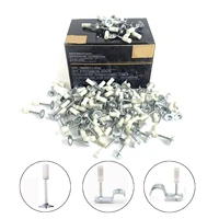 200/100/50Pcs Nails Fits Manual Tufting Gun Steel Rivet Tool Concrete Wall Anchor Wire Slotting Device for Dropped Ceiling Deco 1