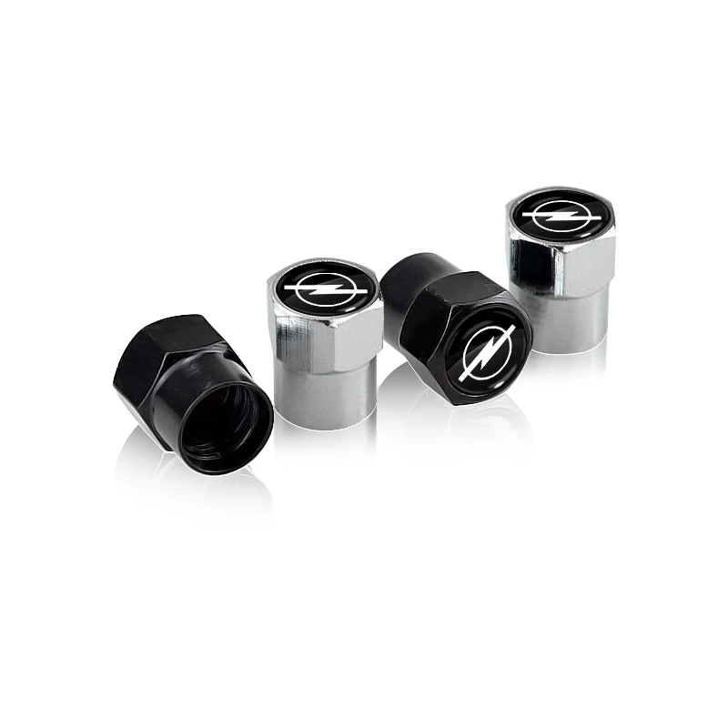Valve Stem Caps 4PCS Car Valve Stem Caps Cover Waterproof For Opel Astra j Insignia Astra g Corsa Zafira b Mokka Vivaro Meriva