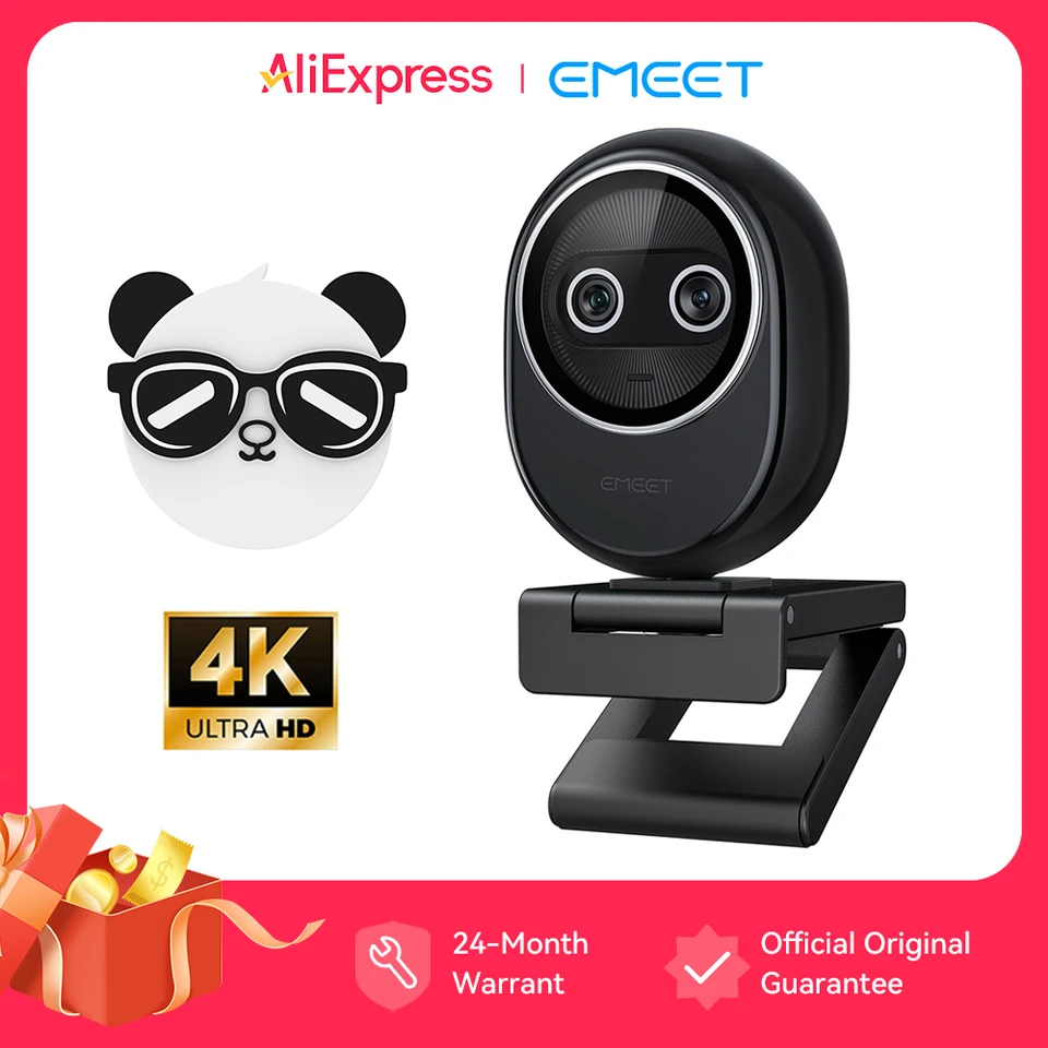 Webcam 4K for Streaming for Laptop Computer UHD Mini Webcam EMEET