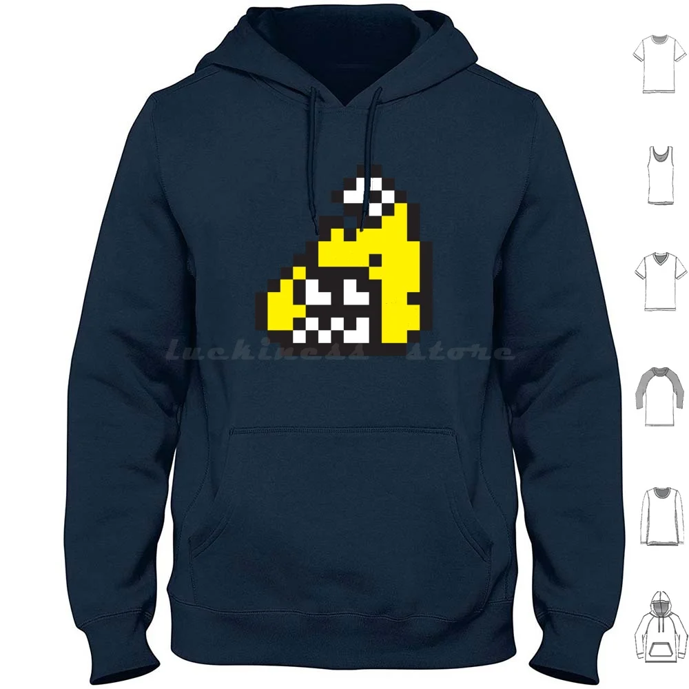 Firefin Gray 8 Bit Fishfry Hoodie cotton Long Sleeve Splatoon Splatoon