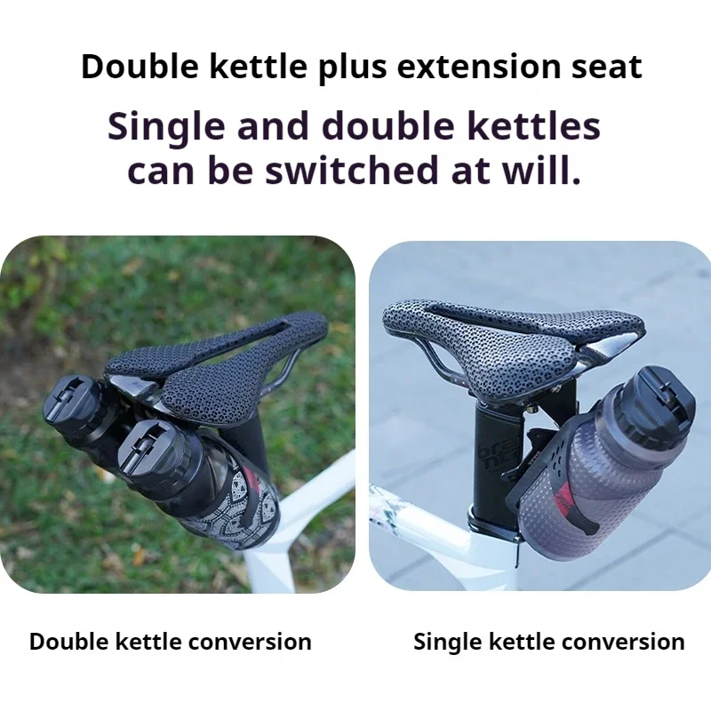 Bicycle Water Bottle Cage Extension Bracket Aluminum Alloy Mountain Road Bike Water Bottle Saddle Conversion Seat Holder bicycle water bottle cage bicycle bottle holder bicycle expansion bracket
