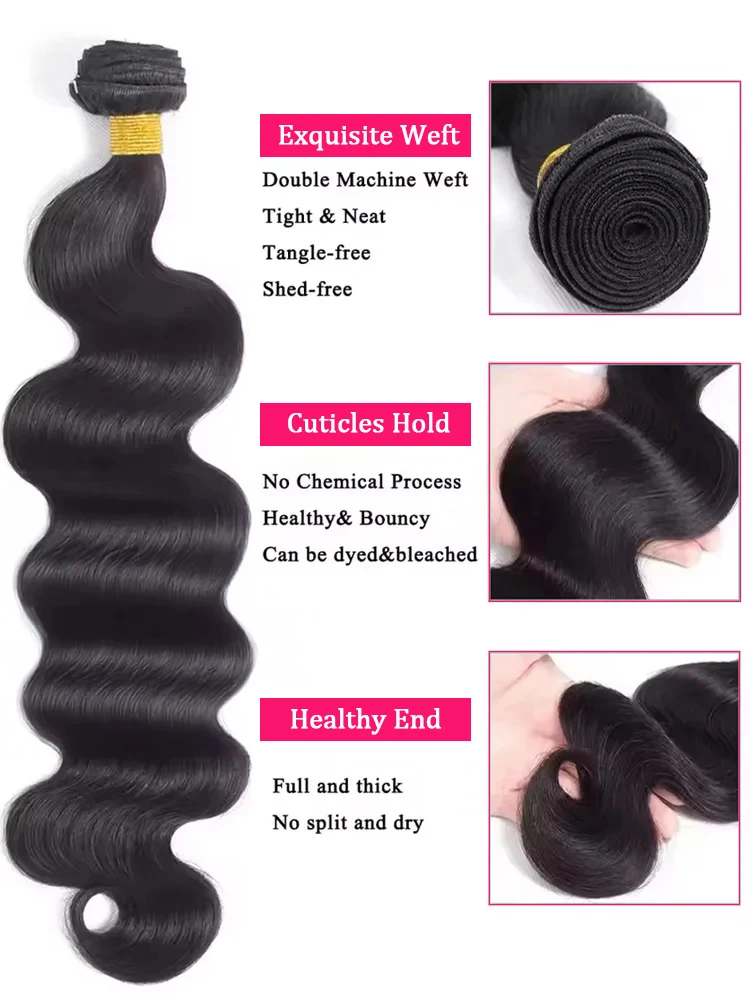 Human Hair Bundles 40 Inch Body Wave Brazilian Burmese Raw Extensions Loose Water Weave 3 4 Bundles Virgin Natural Black Crochet Tissage