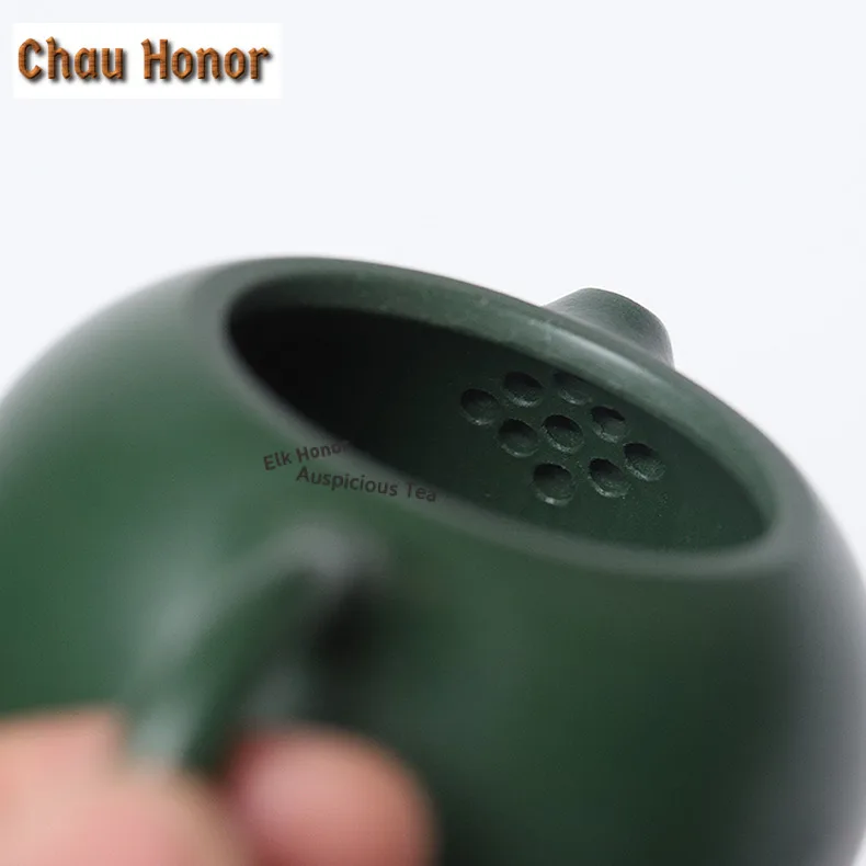 100ml Exquisite Yixing Purple Clay Teapots Handmade Xishi Pot Raw Ore Green Mud Kettle With Filter Chinese Zisha Tea Set Cha