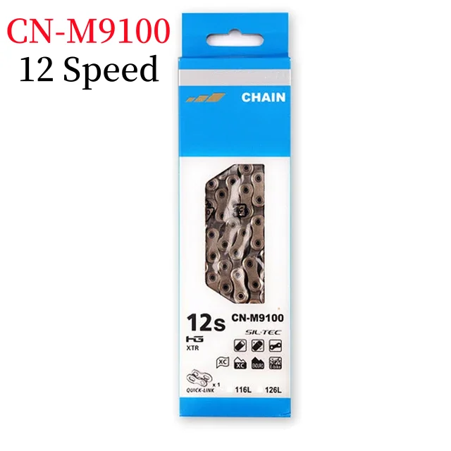 

Original XTR CN M9100 Bike Chain 12-Speed Mountain Bicycle Chain CN-M9100 12S 126Links MTB Road Bike Chains Bike Accessories