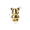 Bear Ceramic Plating Save Money Bank Nordic Home Decoration Cute Bear Sculpture Light Luxury Desktop Figurines Living Room Decor 6