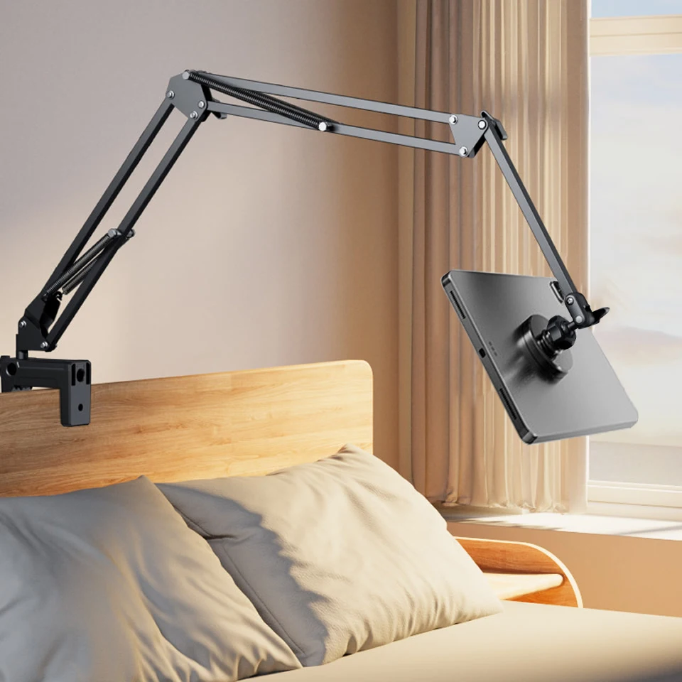 MagSafe 자기 강력한 자석이있는 조정 가능한 접이식 태블릿 스탠드 iPad Pro 12.9 삼성 태블릿 용 게으른 침대 책상 전화 홀더