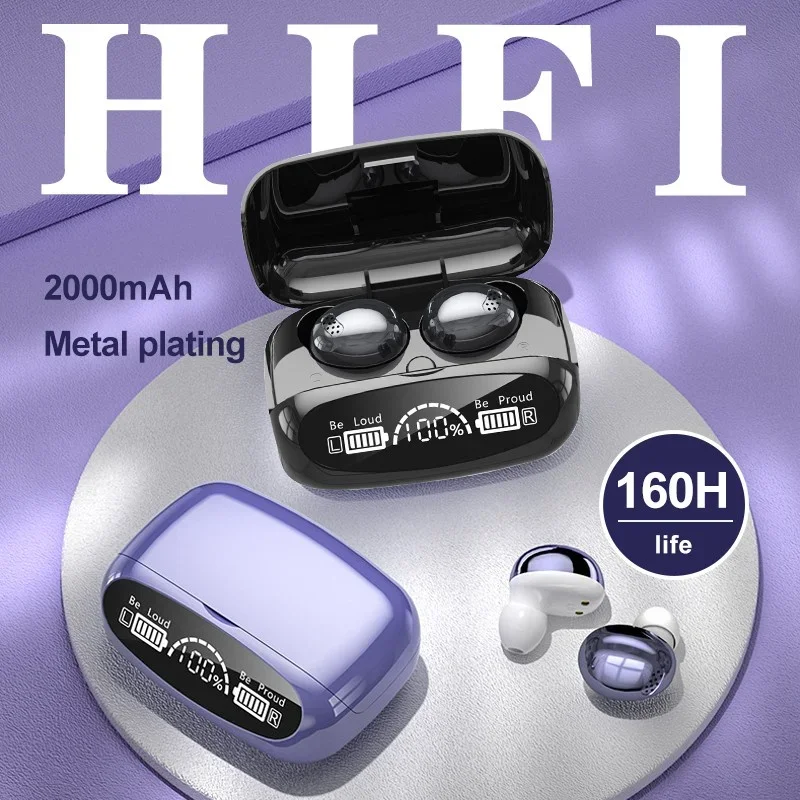 

Беспроводная Bluetooth-гарнитура M32, TWS-наушники с двойным сенсорным цифровым дисплеем и шумоподавлением, с низкой задержкой
