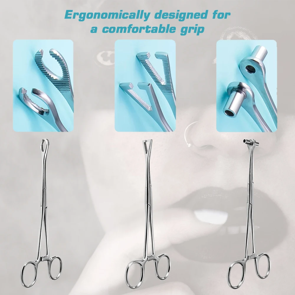 1pc Surgical Steel Piercing Pliers Tools Dermal Anchor Hemostat