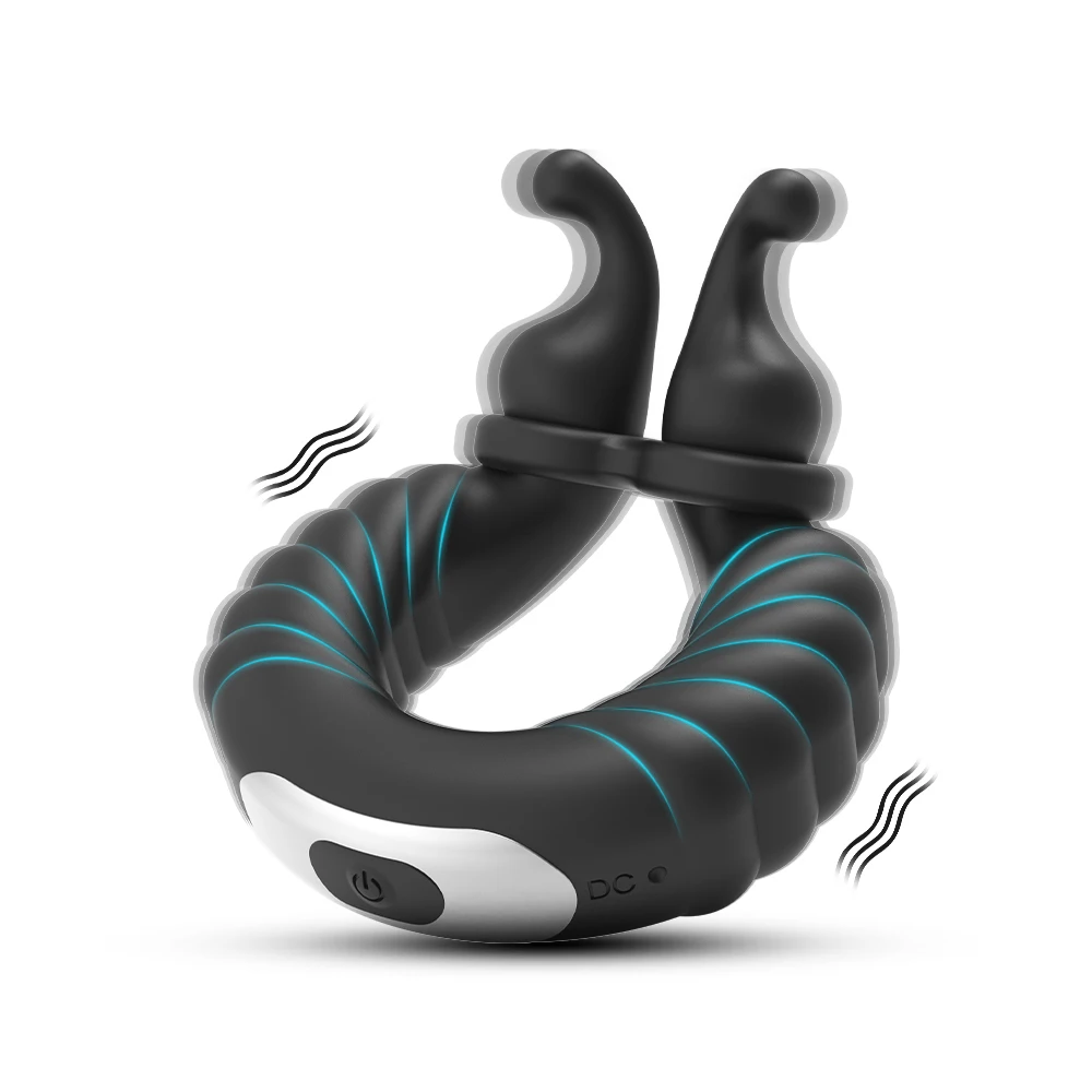 Ring Adjustable for Men Ejaculation Delay Vibrating Male  Ring Clitoris Testis Stimulation Sex Toy for Co_voghion.com