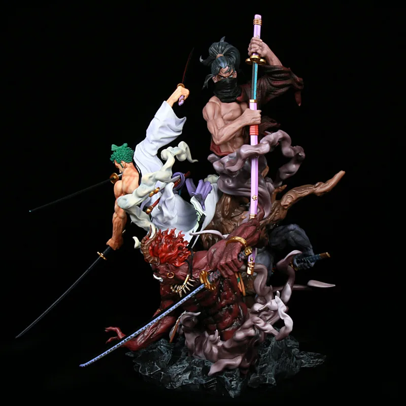 One Piece GK Figures Anime Figurine Model Roronoa Zoro Three Sword StyleAction Figure 43cm PVC Statue Collection Toy Figma 3