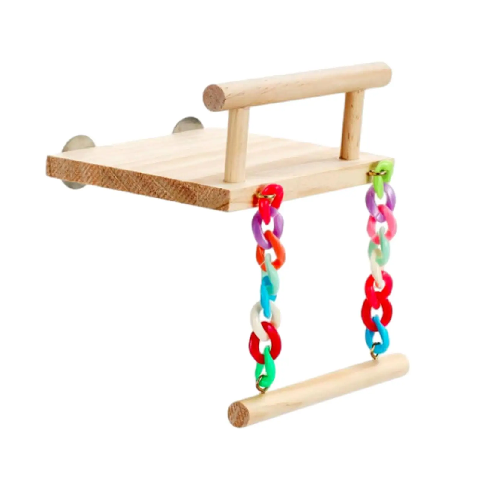 Wooden Parrot Perch Toy Platform Parrot Playstand Play and Rest Practical for Budgie Cockatoos Cockatiel Hummingbird Macaw