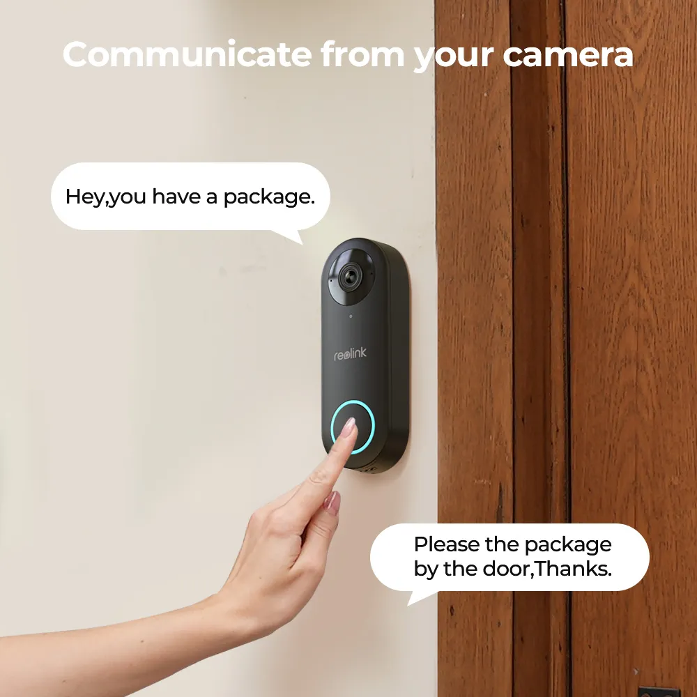 Reolink Video Doorbell Camera Smart WiFi Chime 5MP Night Vision Wide Angle