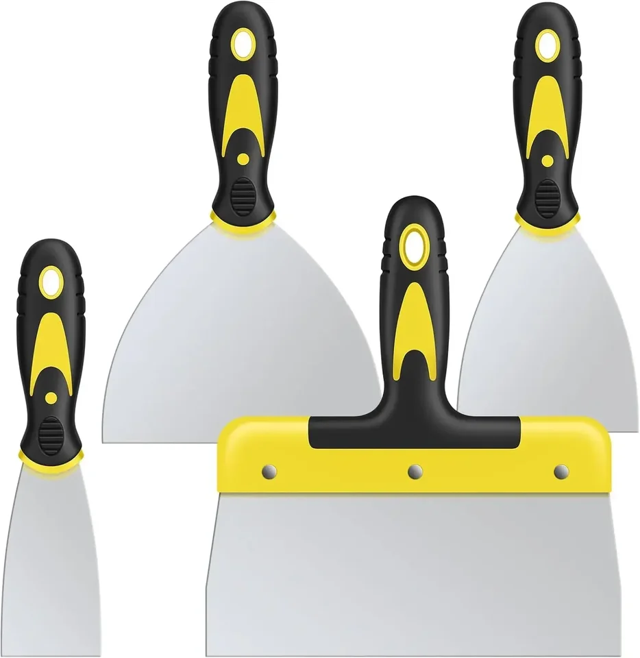 4 Piece Stainless Steel Scraper Tool Set