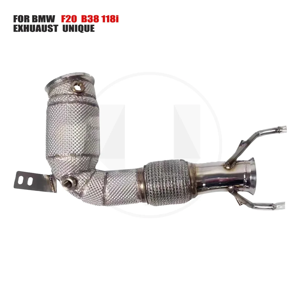 

UNIQUE Exhaust Manifold Downpipe for BMW F20 B38 118i 1.5T Car Accessories With Catalytic converter Header Without cat pipe
