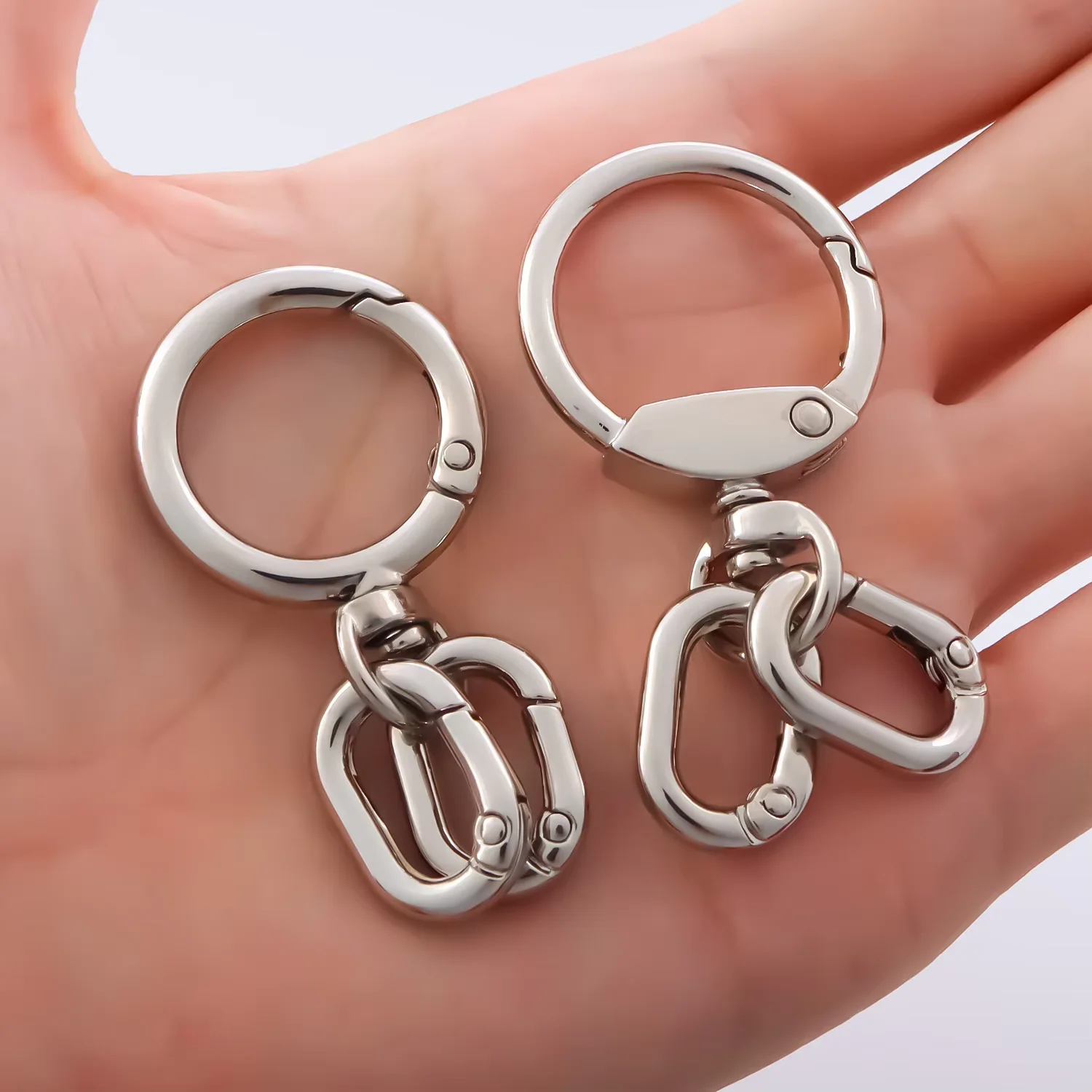 2 PCS Swivel Clasp Clip, Metal Lobster Claw Clasps