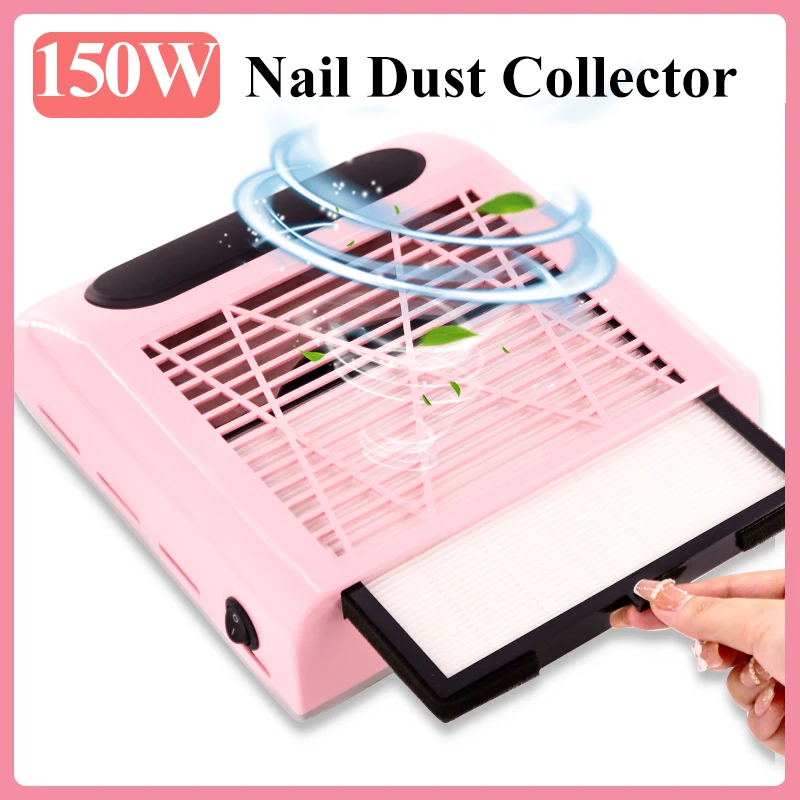 

Nail Dust Collector Manicure Machine Tools Strong Power Nail Vacuum Cleaner With Remove Filter Nail Extractor Fan Nail Art Tool