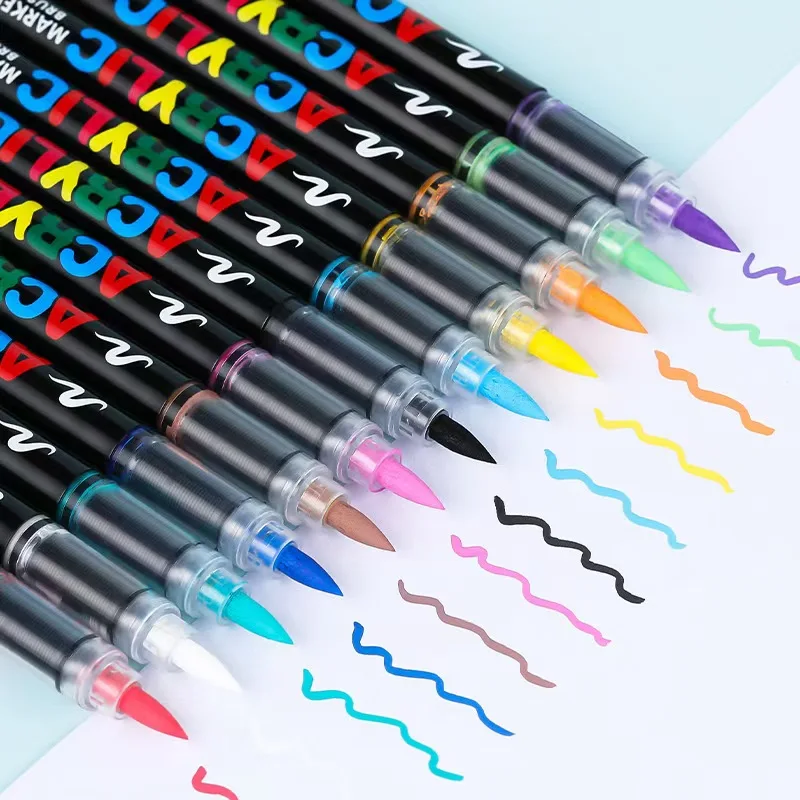 Acrylic Paint Marker Replacement cores Brush Tips for Rock Painting Festival Gift DIY Art Sationery Supply