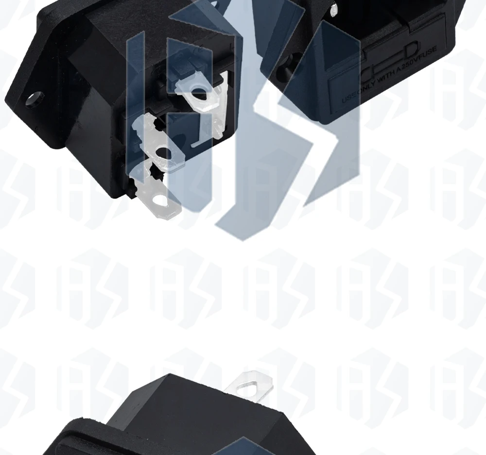 1~10PCS AC-03 3-PIN IEC320 C14 Stecker Netzkabel Eingang AC-Netzsteckdose Steckverbinder mit Sicherungshalter Schnittstelle 250V 10A – Detail 7