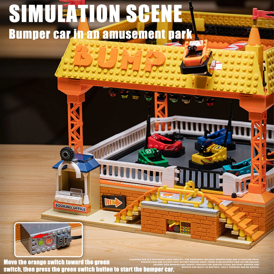 Creative City Children's Amusement Park Bumper Car Model Street