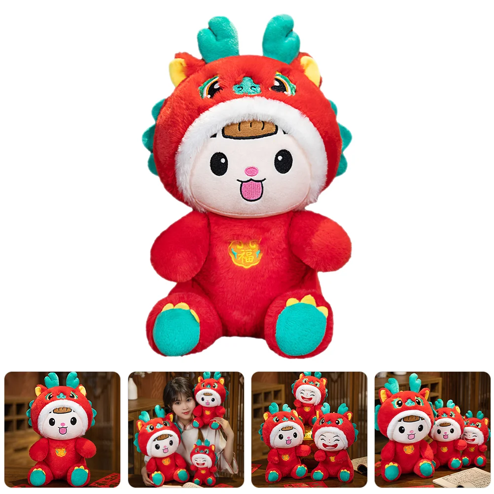

Plush Toy Birthday Decoration for Girl Chinese Dragon Pp Cotton Mascot Stuffed