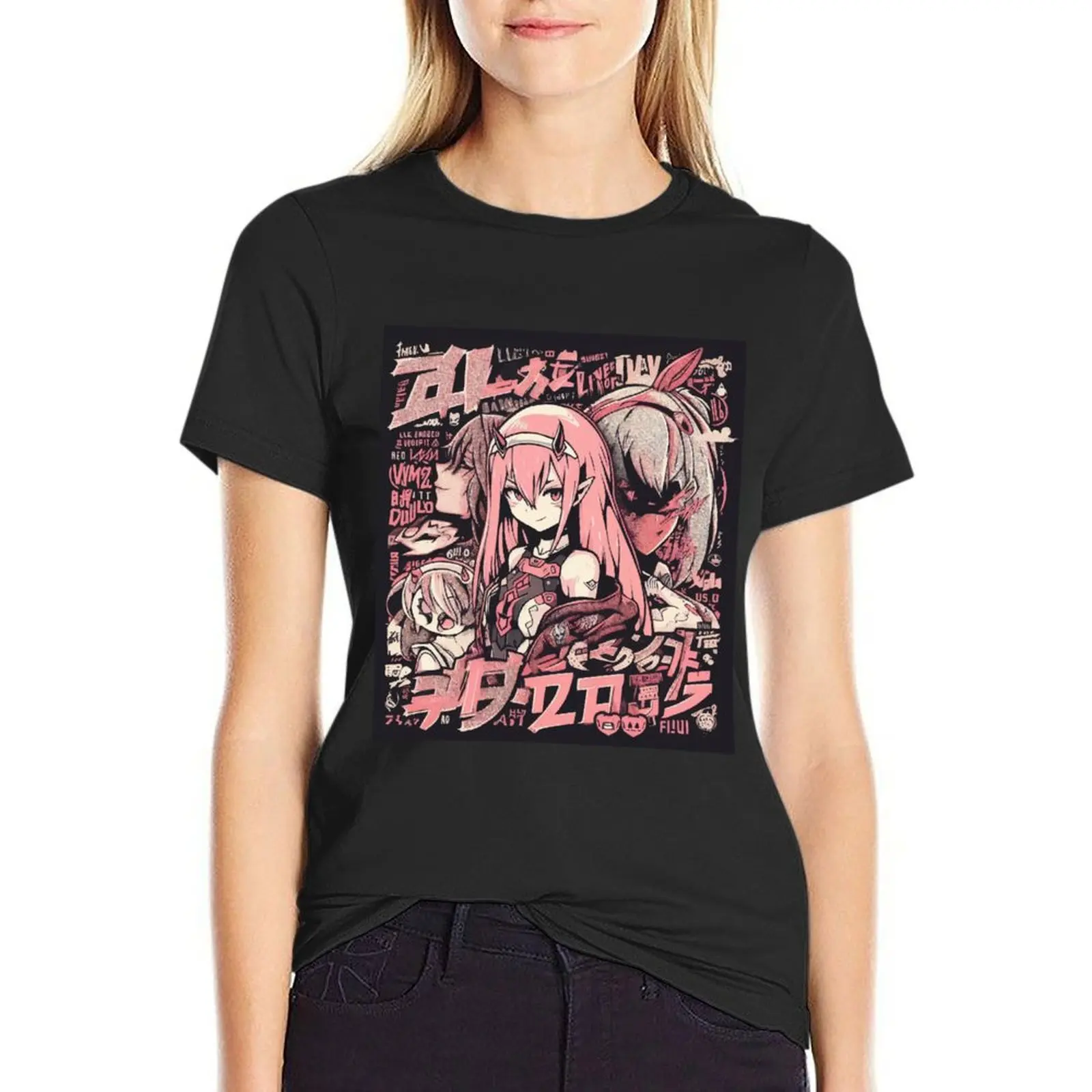 

Zero Two's Essence T-shirt graphics funny Women t-shirts