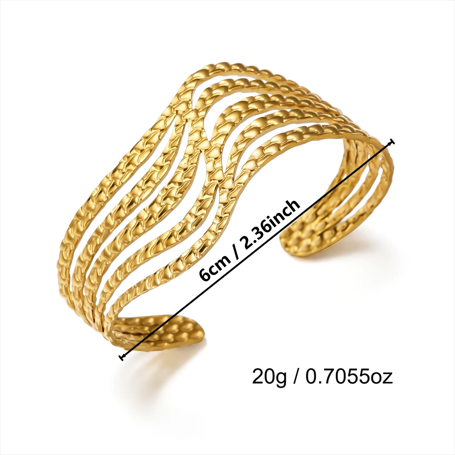 Botanisches Blumen-Bienen-Armband aus Edelstahl für Frauen 3D Blumenmuster Mehrsträngiges Layering-Armband Cottagecore Boho Schmuck – Detail 9