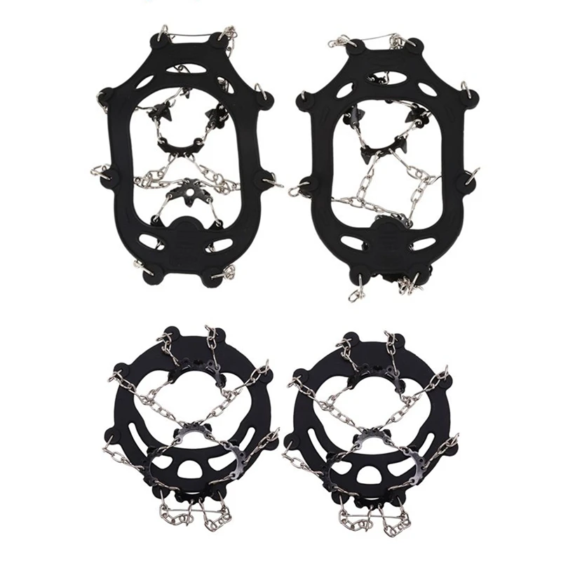 

Альпинистские скобы с 11 зубьями на цепочке для защиты от глазури