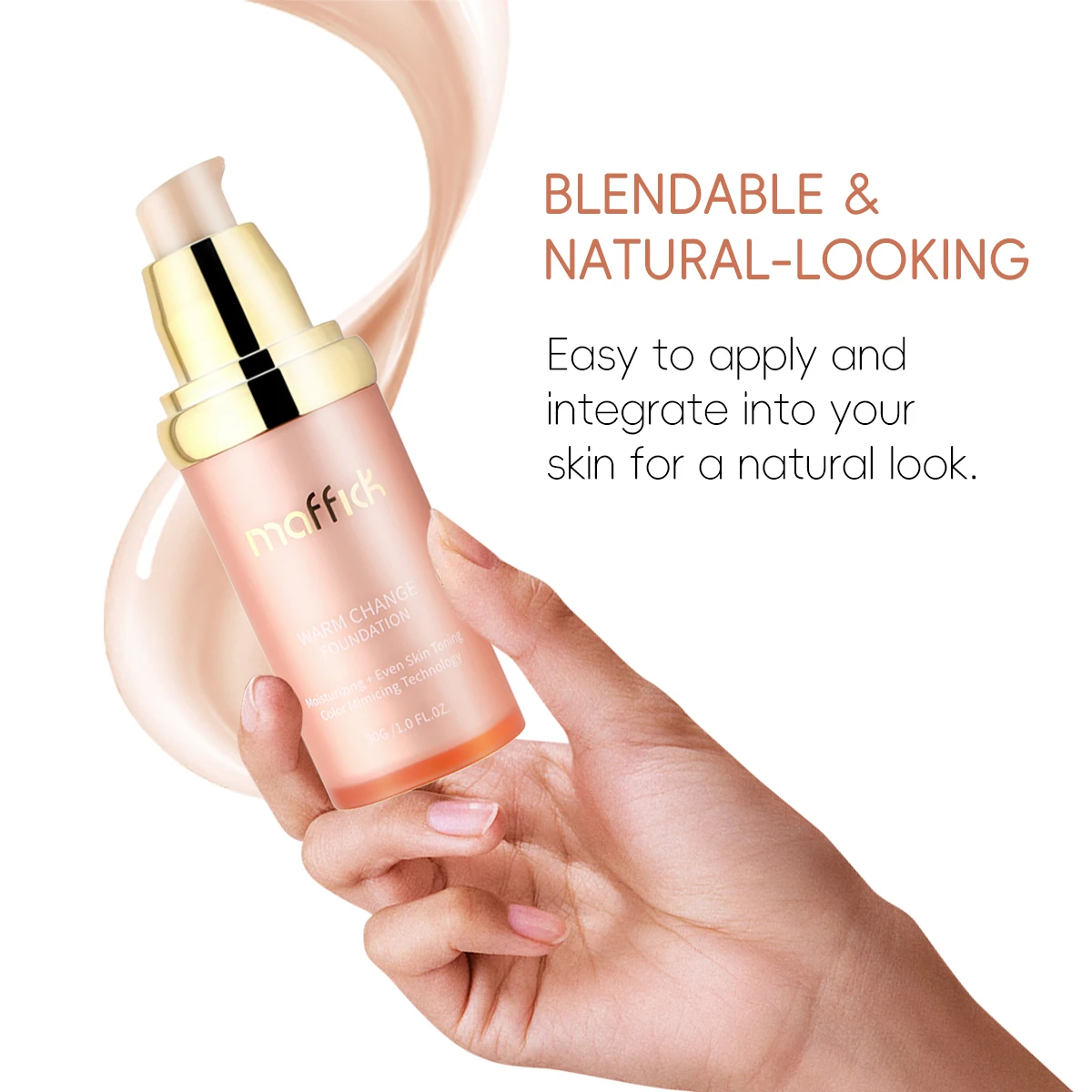 Maffick 2 Color Brightening Long Lasting Hydrating Concealer Color Changing Foundation Waterproof No Makeup Removal Concealer