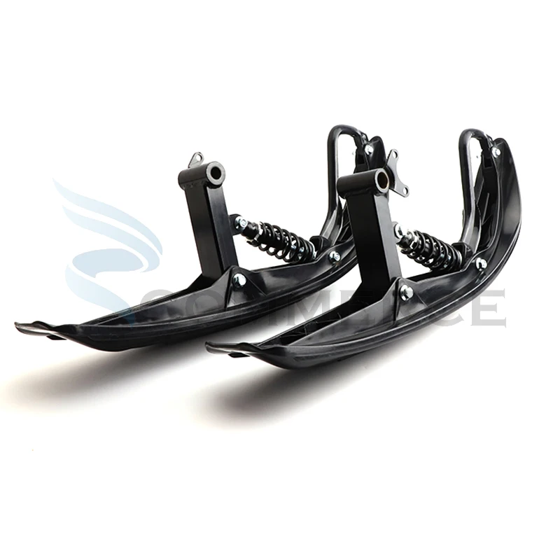 

Snowmobile Black Plastic Skis For 50cc-250cc ATV Kids Go kart Buggy Quad Bike Electric Motorcycle Front wheels Accessories