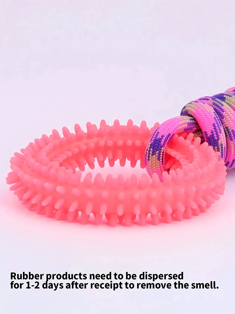 Dog Toys Chew Toys for Dogs Interactive Training Pet Toy  Ring Spiked Ring Dog Teeth Cleaning Pet Supplies 3