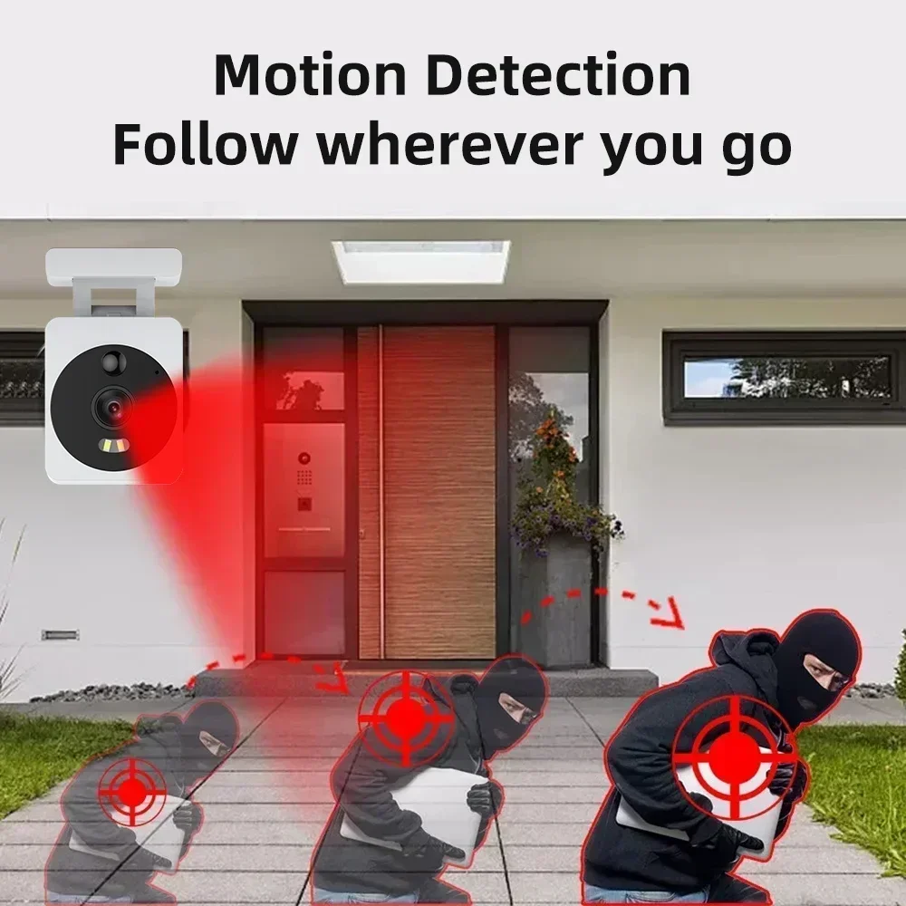 Tuya Smart Life WiFi Camera 5MP HD Motion Detection Color Night Vision Wireless CCTV Surveillance Camera Tuya APP 2