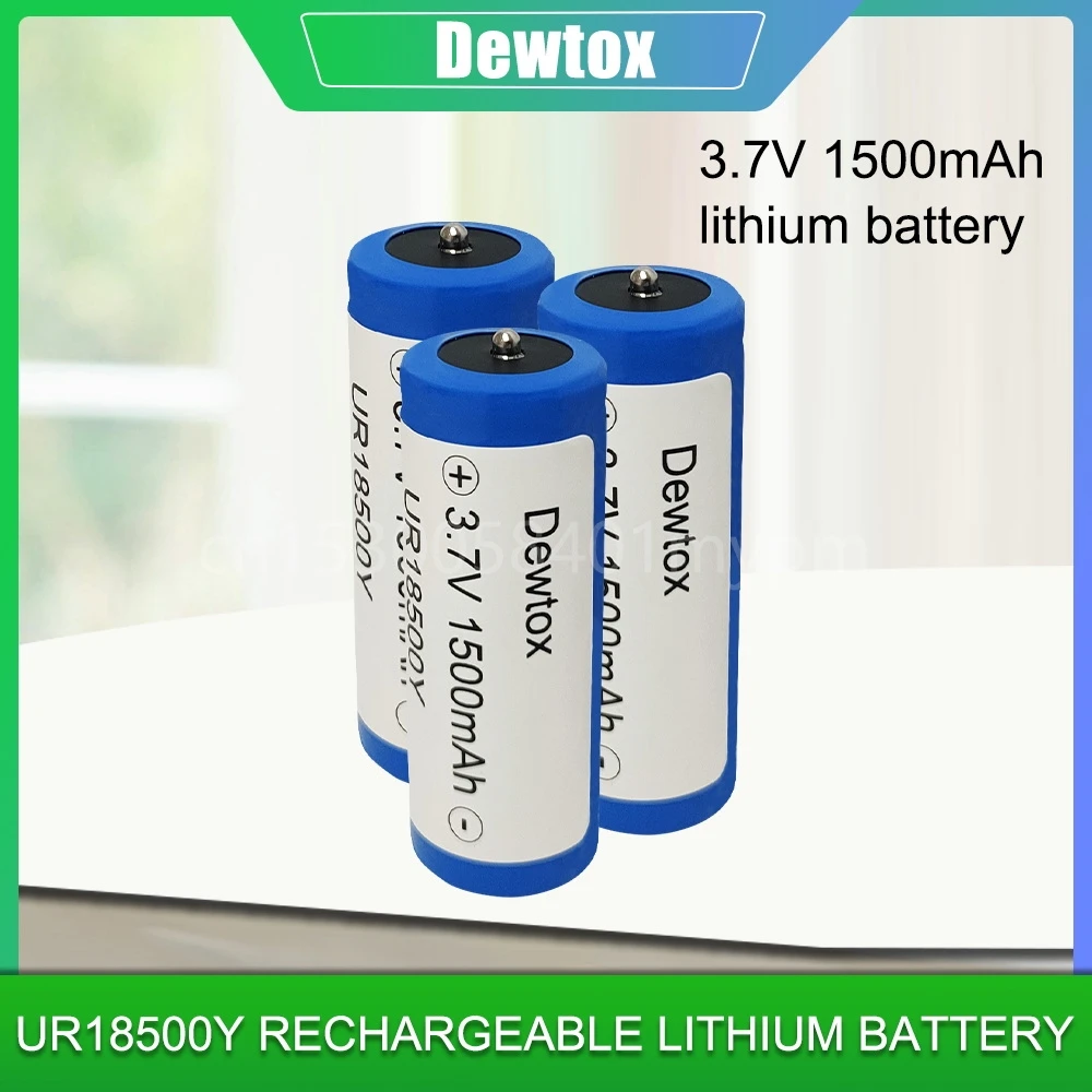 3.7v 1500mah Ur18500y 18500 Rechargeable Lithium Battery For