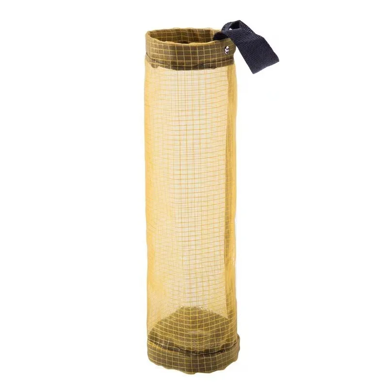 Garbage Bag Holder Home Grocery Wall Mount Plastic Bag Holder Dispenser Hanging Storage Trash Kitchen Organizer