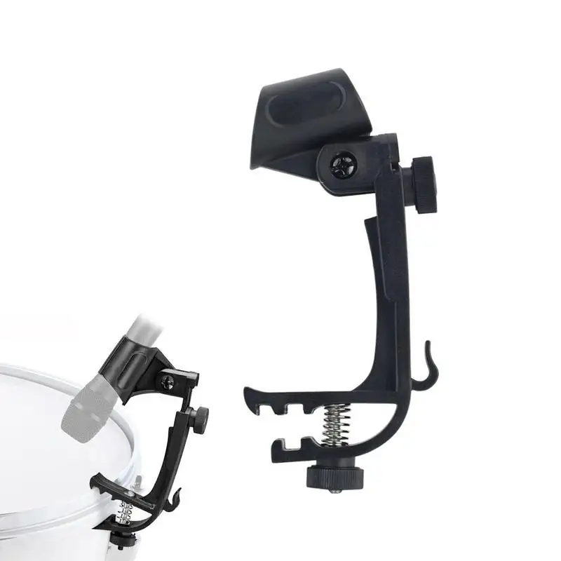 New Drum Mic Mounting Clips Shockproof Universal Drum Mic Stand Clip Adjustable Microphone Stand Clamp For Mount Clamp