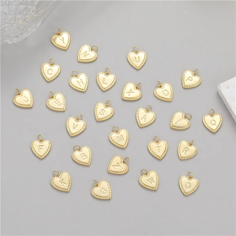 Stylish Chic Hypoallergenic Delicate French Romantic Love 26 Letter Pendant DIY Bracelet Necklace Earrings Accessories 1