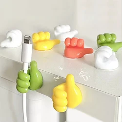 10/20Pcs Multifunctional Cable Organizer Clip Holder Thumb Hooks Wire Wall Hooks Hanger Storage Cable Holder For Kitchen Home